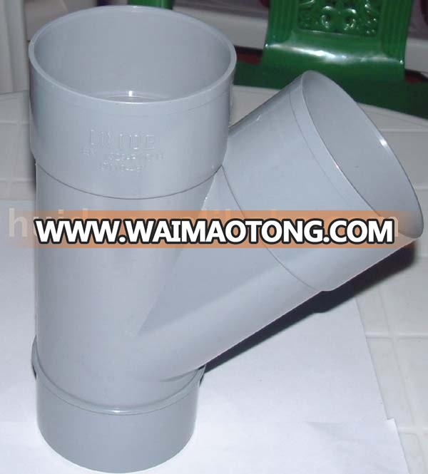 PVC pipe fitting mould Y Tee plastic injection mould